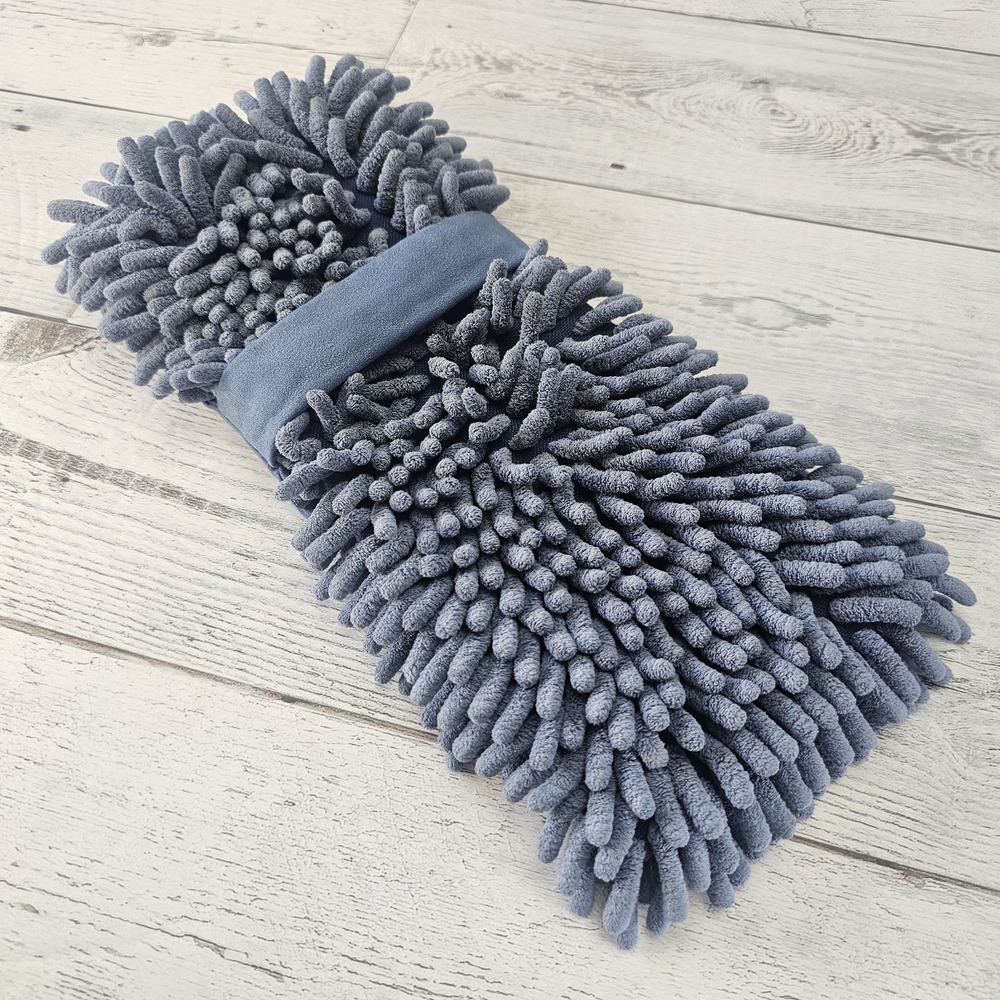 Norwex Chenille Bath Hand Towel with BACLOCK Blue Denim Hard to Find Color Rare